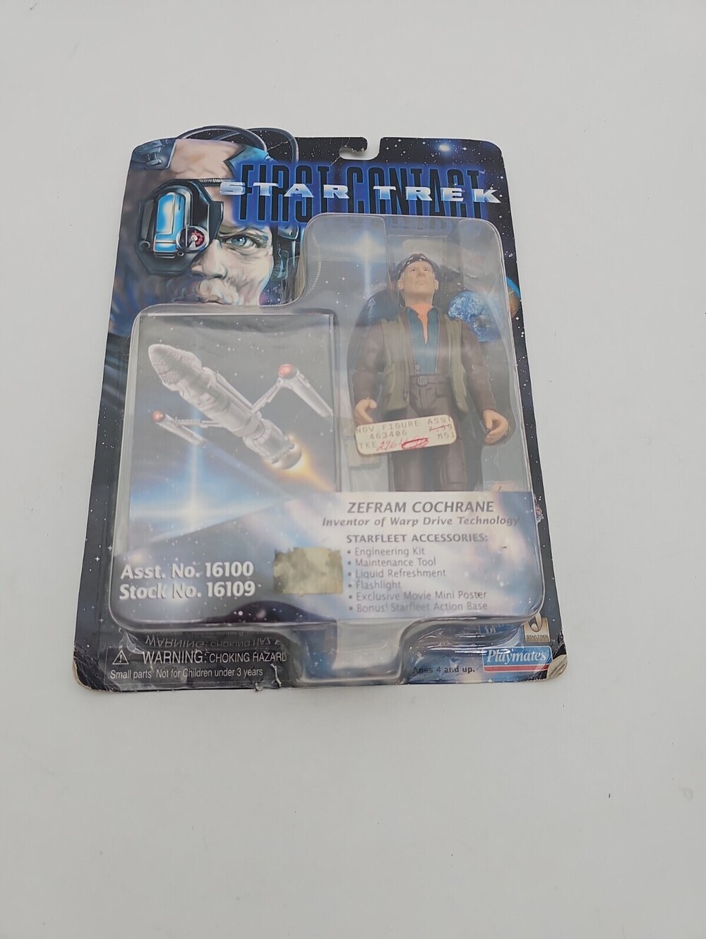 Playmates Toys Star Trek Zefram Cochrane First Contact Action Figure 1996